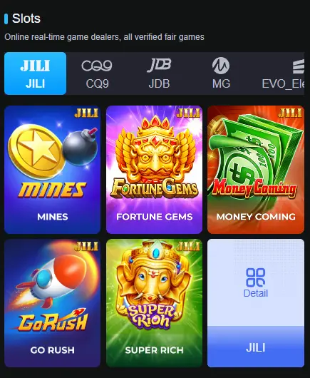 DmWin App Casino games